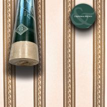 Super stock €0,56 al mq - Rotolo da 5,2mq (10x0,52mt) di Carta da Parati vinilica Top Quality lavabile righe beige