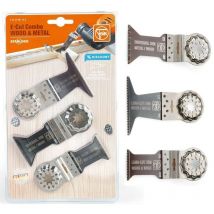 Fein - E-Cut Saw Blade 3PC Multi Tool Set Starlock Wood & Metal Combo Plunge Cut