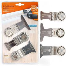 Set of 3 saw blades Fein E-Cut Combo sl Wood