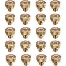 Superfish - superfog Pack de 20 Toberas de latón para Sistemas de nebulización. Rosca Compatible con el 99% de los Sistemas. Orificio de 0,3 mm.