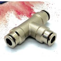 Superfish - superfog SF1002-5 Te Bocas Iguales automáticas para tuberia de nebulización de 1/4' de diámetro, 5 Unidades