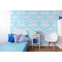 Fresco - Papier peint support papier Nuages 1005 x 52cm Bleu