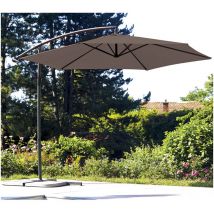 Ozalide - superking - Parasol déporté Ø3m - Taupe