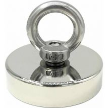 Superstarker Neodym-Magnet 120 kg – Kraftvolle Magnete – Ideal zum Magnetfischen – Ø 60 mm mit Neodym-Öse