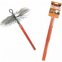 Brixo - Suppazzacamino Break -Kit zum Reinigen von Fumary Canna mit Auths - 250 mm