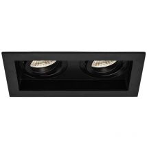 Braytron - Support 2x spots Beta R5 rectangle noir MR16 GU10/GU5.3