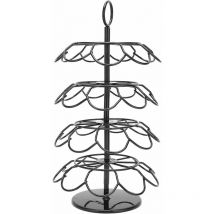 Support à Dosettes de Café Support à Capsules de Café en Fer Noir pour Contenir 36 Capsules de Café pour Capsules K-Cup Dolce Gusto