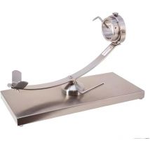 Support à jambon rotatif en acier inoxydable - Longueur 57 x Profondeur 21.5 x Hauteur 3.5 cm