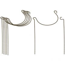 Support à plantes courbé en acier (Lot de 6)