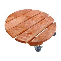 Celloplast - Support à roulettes bois fsc lasuré flora roll lasure - ø 30 cm