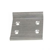 Support aluminium élément haut - Décor : Brut - Hauteur : 50 mm - Largeur : 50 mm - Matériau : Aluminium Zobal