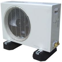 Soporte de suelo para aire acondicionado - pie de goma + ra l de aluminio (par) 300kg - Longitud 600mm