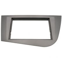 Adnauto - Support Autoradio compatible avec Seat Leon 05-12 - Argent Fonce