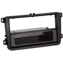 Support autoradio 2DIN compatible avec Skoda VW Seat Avec vide poche - Noir