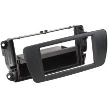 Adnauto - Support autoradio compatible avec Seat Ibiza 08-15 Noir Nit 2Din avec vide poche
