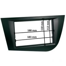 Adnauto - Support autoradio compatible avec Seat Leon 05-12 Noir