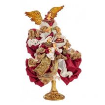 Webmarketpoint - Support baroque Sacra Famiglia rouge c 1x