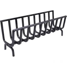 Support à bois poêle à bois brasero en fer pour cheminée et barbecue choisissez la taille: 72x20x28 h cm