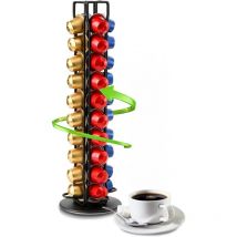 Lauwexe - Porte dosette capsules café , porte dosette capsules Nespresso café support rangement capsule café rotatif 360°, distributeur capsule range