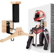 Coavas - Support de Casque Moto, Porte Casque Moto Mural pour Accrocher Le Casque et la Veste de Moto au Mur, Support Mural pour Gilet