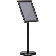 Support d'affiche A3 sur pied Noir Alliage d'aluminium