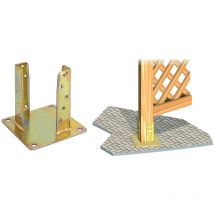 4 x ancre de support.4 trous ac. trop. art.800 60x 60