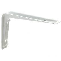 Support d'étagère en acier blanc Mesures 2480120mm Système de fixation vissé 1 unité - talla