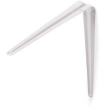 Support d'étagère Style décoratif Fabriqué en acier Finition blanche Mesures 46298350mm Système de fixation vissé 1 unité - talla