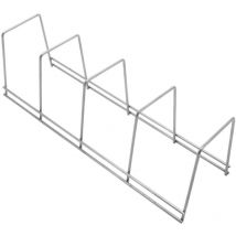 7house - Support d'assiettes et de casseroles avec 4 sections 12x38.5x11.5cm