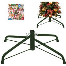 Coocheer - Support de base pliable pour sapin de Noël artificiel de 1,2 à 2,1 m - Support de rechange pour sapin de Noël - Convient aux poteaux de