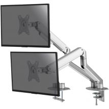 Kimex - Support de bureau Full Motion pour 2 écrans pc 17'-32', gris