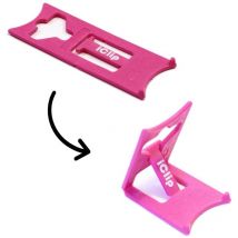 Support de bureau pliable pour smartphone - Couleur rose - Support smartphone modèle small