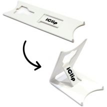 Support de bureau pliable pour tablette max 10' - Couleur blanc - Support tablette modèle large