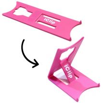 Support de bureau pliable pour tablette max 10' - Couleur rose - Support tablette modèle large