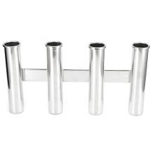 Jeffergarden Support de canne à pêche 4 supports de tube matériel en acier inoxydable monté verticalement pour bateau de Yacht marin