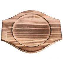 Support de casserole Tapis de casserole multifonctionnel Support de cocotte Tapis de cocotte en bois Accessoire de cuisine