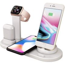 Tuserxln - Support de chargeur 4 en 1 Station de charge sans fil pour plusieurs appareils Chargeur multi-appareils à prise rotative 3 en 1 pour