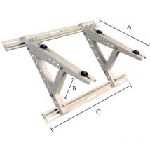 Support de climatisation de toit pour groupe extérieur 500x250x800mm, 200kg
