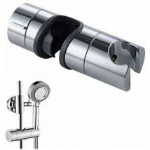 Jalleria - Support de douche à main Support de douche réglable de remplacement pour barre coulissante de 18 à 25 mm Support de pince pour rail de