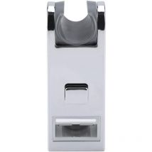 Support de Douche à Main Remplaçable pomme de douche ABS Chromé Réglable en Hauteur Curseur de Douche Barre Rail Porte-Tête Support de Salle de Bains