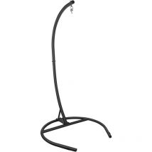Support de Fauteuil Suspendu, Support Chaise Suspendue, Charge Maximale 150kg, Convient pour Intérieur, Extérieur, Noir