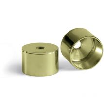 Support Latéral en Laiton D-20Mm - Support de fixation latéral doré pour tringle de placard ronde
