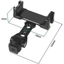 Support de fixation universel pour téléphone portable, vis 1/4", griffe porte-accessoire, trépied, monopode