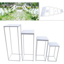 Support de fleurs amovible, support de fleurs pour mariage, colonne en vases géométriques pour décoration de mariage, fête, (40 cm, 60 cm, 80 cm, 100