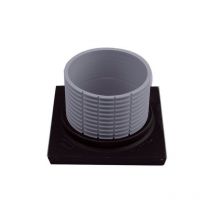 Ferrari Srl - Support de grille d 110mm, collier en fonte 150x150mm