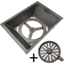 Support de grille pour poêles à cheminée Modena 2.0 de Conforto - fonte - dimensions d'encastrement parfaitement adaptées
