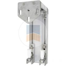 Portac - Support de guidage en Aluminium pour portail coulissant Gris Ral 7016 givré