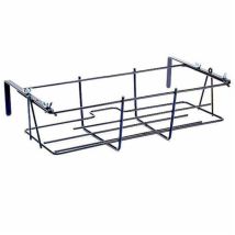Support de plante de balcon réglable noir – Fer battu – 60 cm – Jardin piscine – Artigianferro