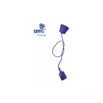 Support de lampe en silicone E27 câble textile 1M - Violet GSC 000702188
