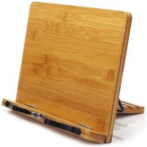 Support de Lecture en Porte-livre Pliable 3423cm Angle Réglable et les Elégants pour Ipad Tablette Recettes de Cuisine